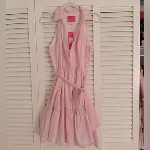 Lilly Pulitzer Pink Striped Casual Dress